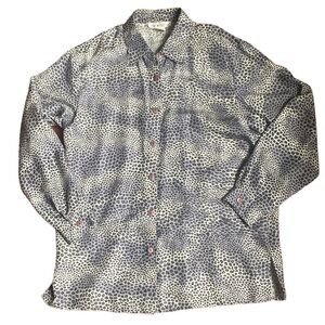 Anna and Frank 100% Silk Button Down Long Sleeve Shirt